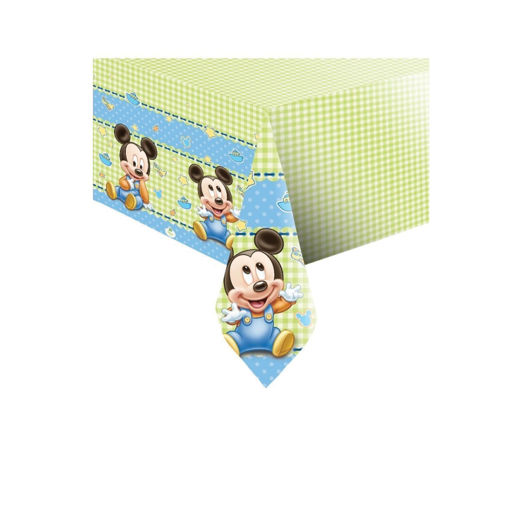 Picture of BABY MICKEY PLASTIC TABLECOVER 120 X 180CM